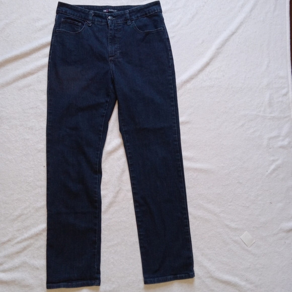 LEE Classic Fit Hi-Rise Dark Denim Straight Leg Jeans size 12 - Picture 5 of 11